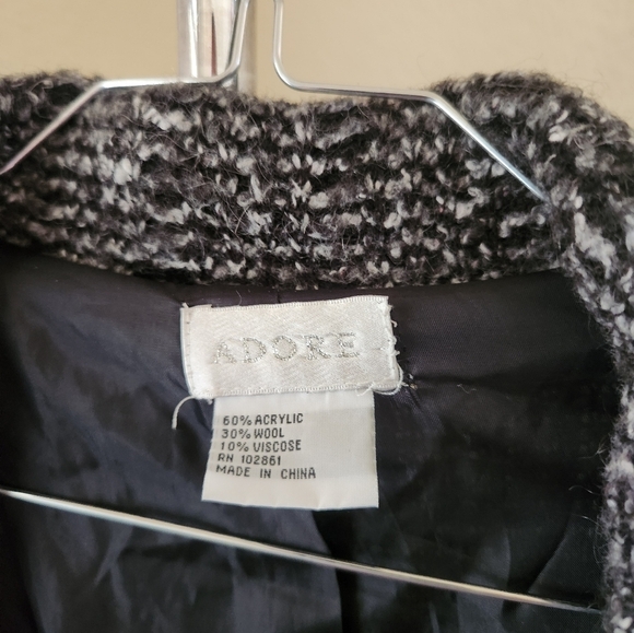 Adore Wool Pocketed Button Up Long Sleeve Coat - Picture 3 of 3